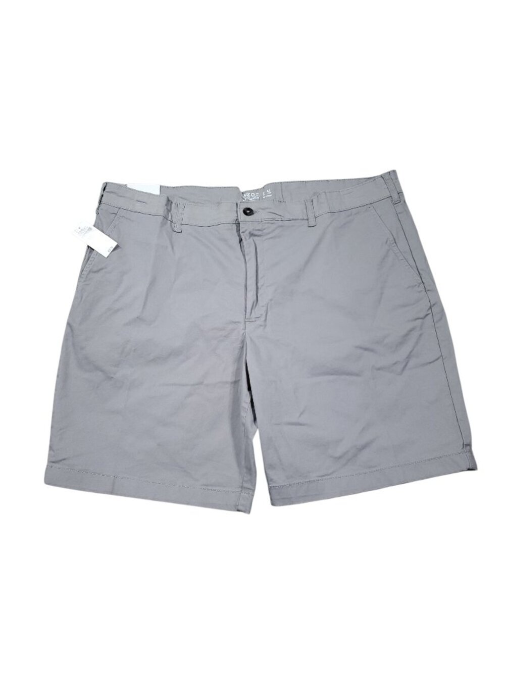 Izod Saltwater Stretch Chino Shorts Men's Size 42 X 9.5" Gray Classic Fit